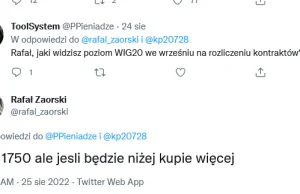 Rafał Zaorski, longi na WIG20 i wehikuł czasu