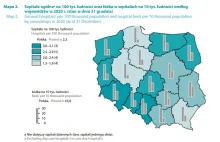 W dotkniętym pandemią 2020 hospitalizowano o 1,7 mln (23%) osób mniej niż w 2019