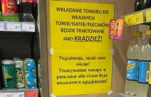 "Ukraińcu, znaj swoje miejsce!" Żabka przeprasza za kartkę w sklepie