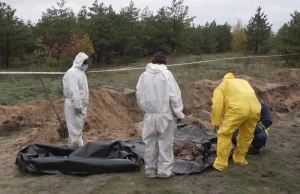 Masowe groby w obwodzie donieckim. Rosjanie zgotowali cywilom piekło