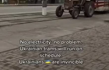Ukraiński ciągnik w akcji