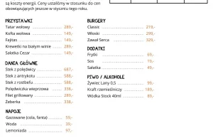 "Specjalne" menu dla polityków w kieleckiej restauracji. Stek 687 zł, piwo 99 zł