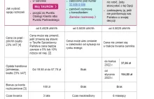 Tauron i opłata handlowa z 110.70 PLN za 6 miesięcy do 154.80 PLN miesięcznie.