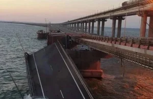 Tory na zniszczonym Moście Krymskim nie nadają się do użytkowania