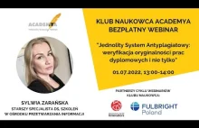 Jednolity System Antyplagiatowy - weryfikacja oryginalności prac dyplomowych.