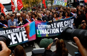 Francja. Marsz przeciw drożyźnie w Paryżu zgromadził ok. 140 tys. protestujących