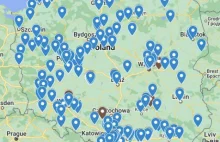 Mapa sklepów otwartych w Zakaz handlu