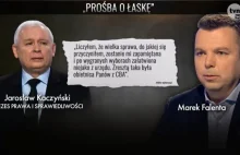 Falenta z prośbą o łaskę do J. Kaczyńskiego