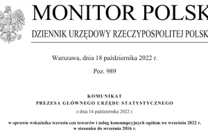 GUS: od września 2016 ceny wzrosły o 37%