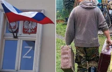 Wywiesił rosyjską flagę w oknie. Został wyeksmitowany. Zamieszkał w ogrodzie