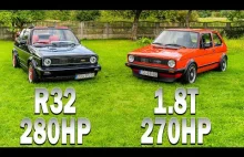 Jeden Projekt, Dwa Różne Światy - Golf 1 R32 280 HP + Golf 1 1.8T 270 HP -...