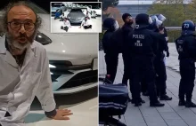 Eko aktywiści przykleili się do podłogi w salonie Volkswagena.