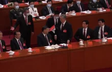 Były prezydent Chin Hu Jintao wyprowadzony siłą z kongresu partii