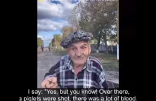 Starszy mieszkaniec wsi opowiada o rosyjskiej okupacji.
