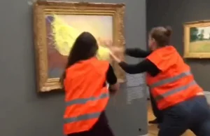 Żenująca akcja aktywistów w Niemczech. Oblali słynny obraz Moneta......