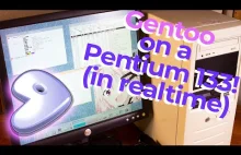 Bootowanie Gentoo Linux na komputerze z Pentium 133 MHz