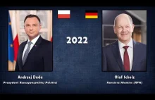 POLSKA i NIEMCY - Oś czasu liderów państw (1918 - 2022)