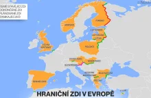 Mapa płotów granicznych w Europie