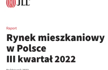Raport : Rynek mieszkaniowy w Polsce III kwartał 2022