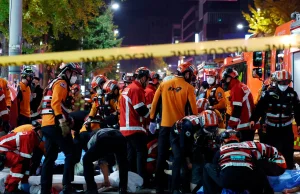 Wielu zgniecionych na śmierć podczas imprezy halloweenowej na ulicach Seulu