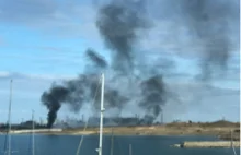 OSINT: Rosjanie palili opony, by odwrócić uwagę od ataku na okręty w...