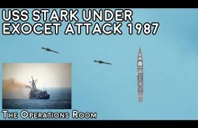 Animacja przedstawiająca iracki atak na okręt USS Stark w 1987