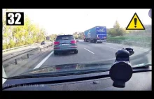 Zajechanie, przyhamowanie przez kierowcę Audi Q7 - Rolnik z Elbląga