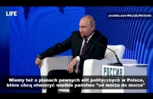 Putin straszy wielką Polską "od morza do morza", która podzieli Ukrainę [PL]