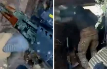 Nagranie jak z gry komputerowej. Ukraiński żołnierz pokazał walkę na kamerce
