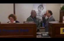 Najlepsza scena z komedii "Wiadomości cebuli" uzbrojony bandyta,napad na bank
