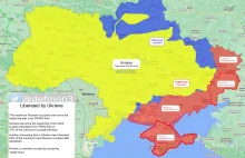 Wyzwolone tereny przez Ukrainę