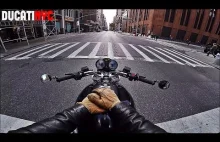POV - przejażdżka Ducati po Manhattanie.