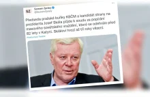 Negował zbrodnię katyńską. Czeski polityk stanie przed sądem