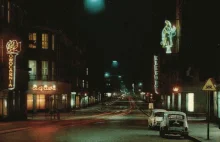 Nocne zdjęcia śląskich miast w PRL. Obrazki jak z filmów noir i obrazów Hoppera