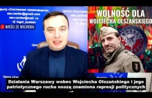 "Za demokrację, wolność słowa i Wojciecha Olszańskiego" - protest w Mińsku
