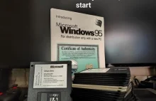 Windows 95 z dyskietek, rzeczywisty czas trwania.