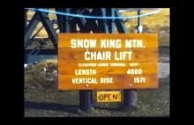 Snow King Mountain Chair Lift, Jackson, Wyoming - Summer 1948 Home Movie