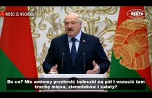 Łukaszenka: Po co nam McDonald's? Wystarczy wrzucić mięso i ziemniaki do bułki.