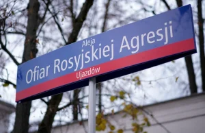 Już jest. Przy rosyjskiej ambasadzie - Aleja Ofiar Rosyjskiej Agresji