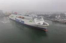 Nowy prom Stena Ebba wpłynął do Gdańskiej Stoczni Remontowej