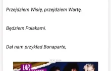 Gdy chcesz przeczytać artykuł o treści hymnu na polskim portalu w 2022 r.