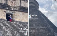 Meksyk: Turystka weszła na starożytną piramidę. Została wygwizdana