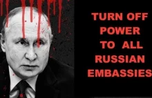 Zbiórka podpisów za odcięciem prądu ambasadom Rosji za blackouty na Ukrainie