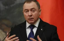 Nie żyje białoruski minister spraw zagranicznych. "Nagła śmierć"