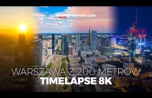 Chmury lecą w dwie strony jednocześnie! Warszawa z 200 metrów (time-lapse 8K)