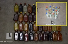 Policjanci z Choszczna zlikwidowali nielegalną produkcję alkoholu.Co za trunki..