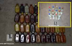 Policjanci z Choszczna zlikwidowali nielegalną produkcję alkoholu.Co za trunki..