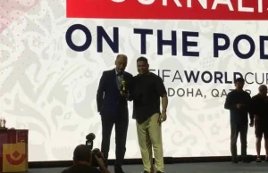 Dariusz Szpakowski uhonorowany. Komentator odebrał nagrodę z rąk Ronaldo.