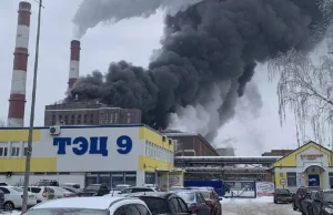 Ogromny pożar w Rosji. Zapaliła się elektrociepłownia, kłęby dymu