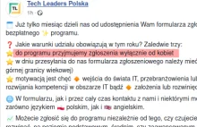 Tech Leaders Polska dyskryminuje ze względu na płeć